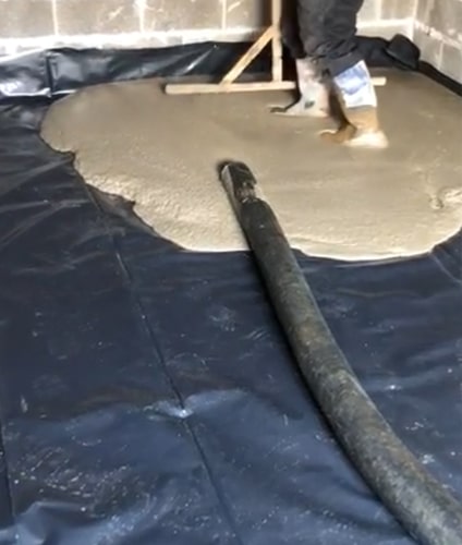 liquid screed delivery